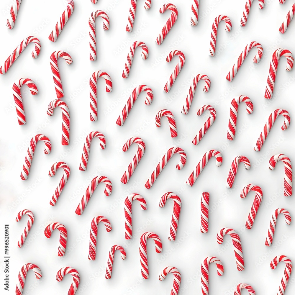 Christmas candy canes on white background Christmas candy canes on white background