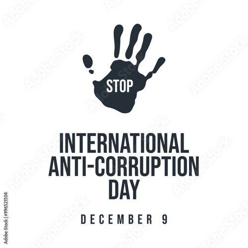 vector graphic of International Anti-Corruption Day ideal for International Anti-Corruption Day celebration.