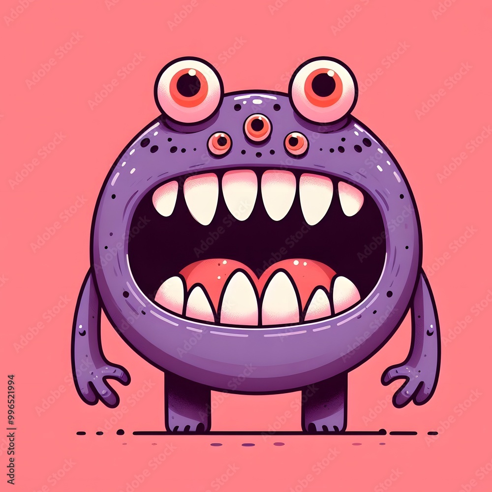 Monster cartoon doodle character Monster cartoon doodle character