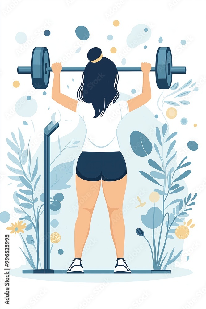A woman lifting weights outdoors, showcasing a modern fitness lifestyle. A woman lifting weights outdoors, showcasing a modern fitness lifestyle.