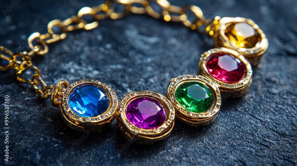 men's necklace with colorful precious stones men's necklace with colorful precious stones