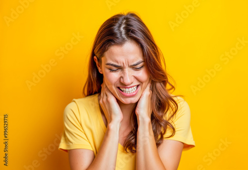 Woman Suffering from Neck Pain