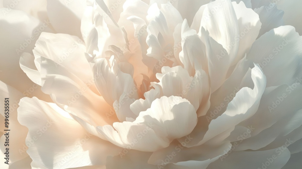 Delicate white peony bloom showcasing soft layers and gentle hues. Delicate white peony bloom showcasing soft layers and gentle hues.