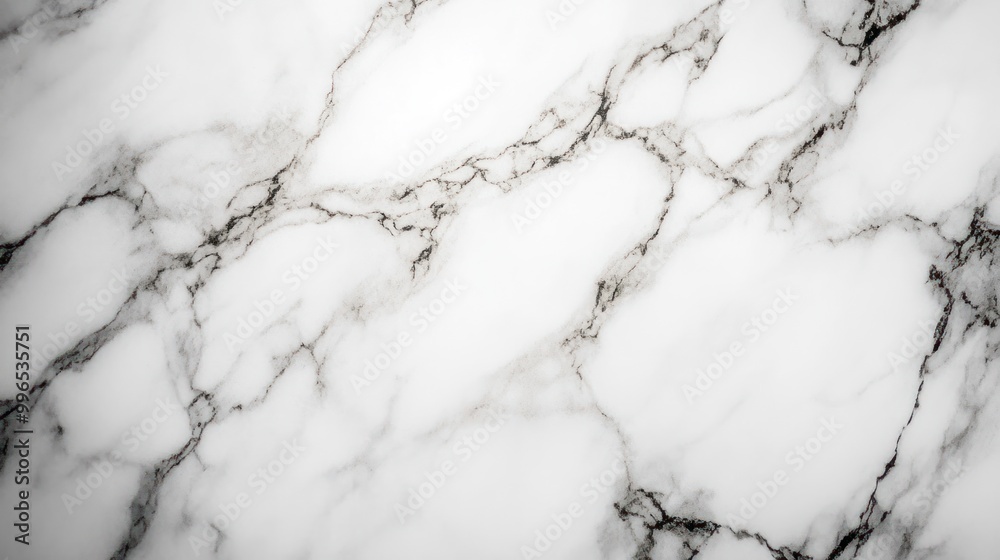 Elegant white marble surface with delicate black veining, adding a touch of sophistication to any setting. Elegant white marble surface with delicate black veining, adding a touch of sophistication to any setting.