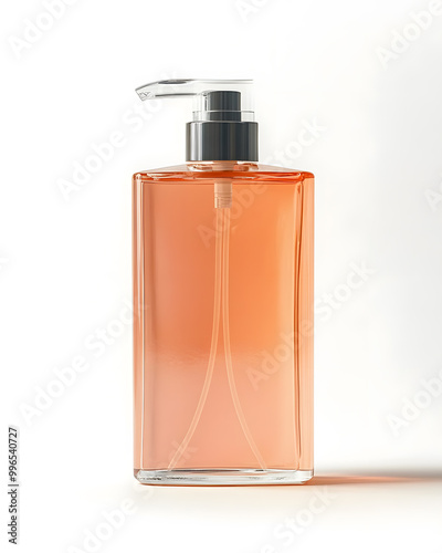 Bottle of soap mock up isolated on a white background