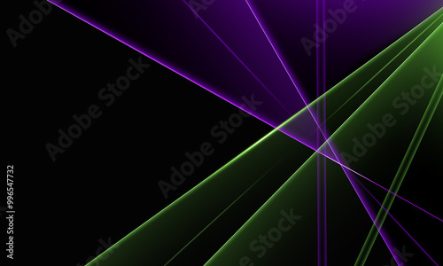 Dark purple and acid green gradient abstract background with light  effect. Elegant minimalist template for invitation or brochure cover with copy space.