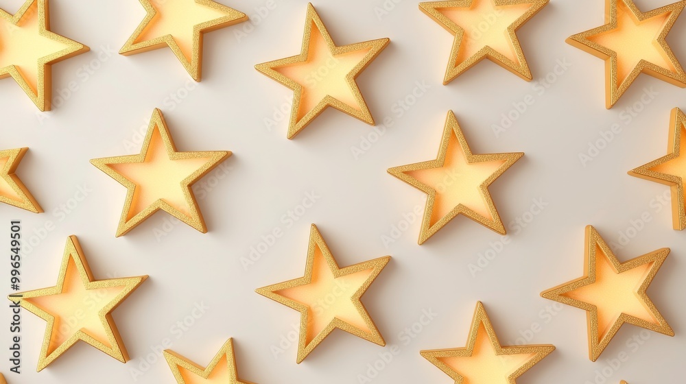 Star shapes arranged on a light background, pattern design. Star shapes arranged on a light background, pattern design.
