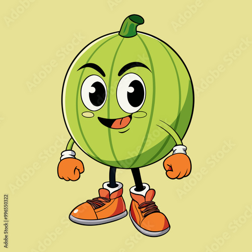 funny melon character