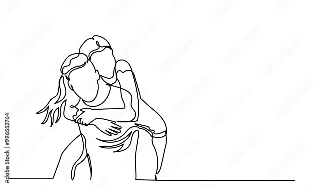 Continuous line drawing of Women and men hugging each other.A married couple of a romantic moment wife and husband. Yong girl boy embraces a woman in love a beautiful sight. Young beautiful couple Continuous line drawing of Women and men hugging each other.A married couple of a romantic moment wife and husband. Yong girl boy embraces a woman in love a beautiful sight. Young beautiful couple