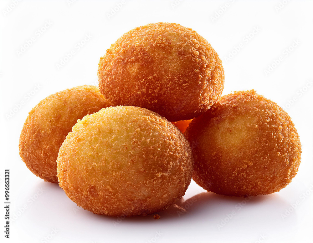 Arancini isolated on white background Arancini isolated on white background