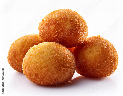 Arancini isolated on white background