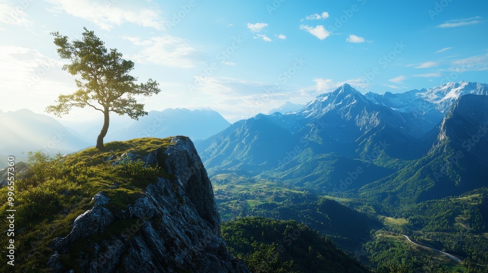 Obraz premium Design your own scenic route, Create a spectacular landscape, Capture a breathtaking view