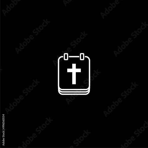 Calendar cross icon design isolated on white background.