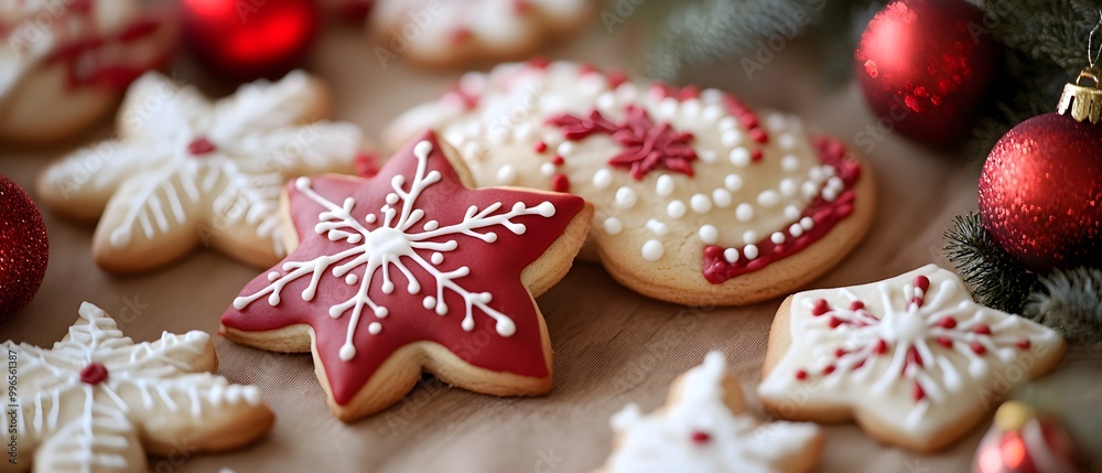 Festive Sugar Cookies Decorated for the Holidays Festive Sugar Cookies Decorated for the Holidays