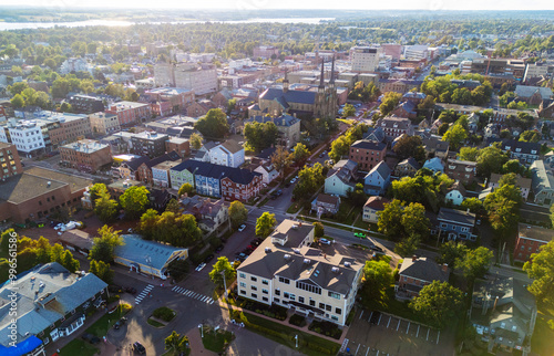 Photos Aerial view of Charlottetown, the capital and largest city of the Canadian provi