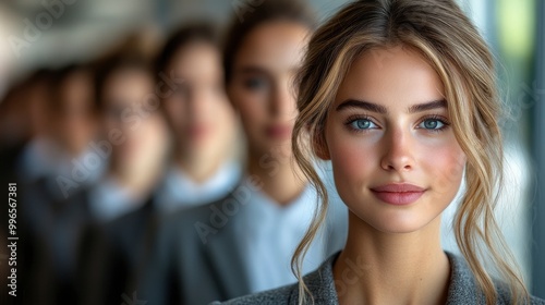 Confident Woman Leading a Team