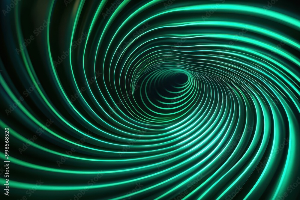 Abstract swirling green light pattern Abstract swirling green light pattern