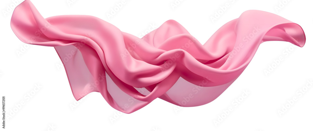 The beauty or flow of the thin pink fabric The beauty or flow of the thin pink fabric