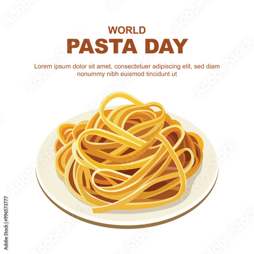 World Pasta Day background.