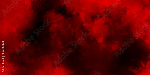 red watercolor background wallpaper with clouds. Red particles explosion on black background graphics pattern, Abstract red smoke on black background, old style dark red grunge texture.