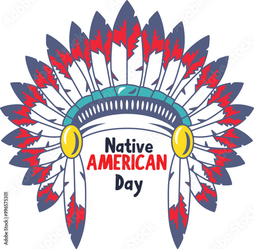 Native Americian day illustration art photo