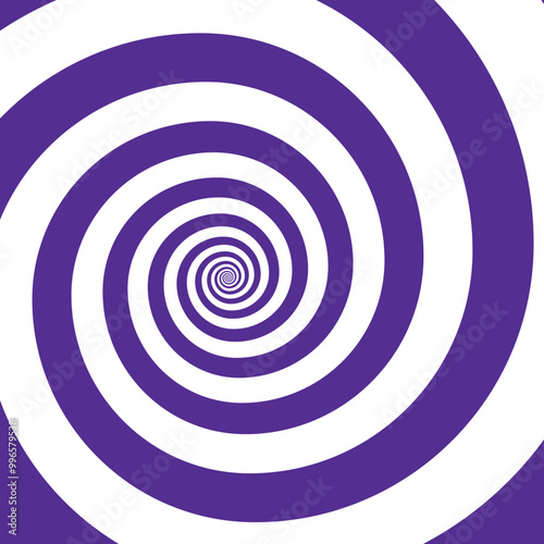 Artistic spiral shape. Vector drawing