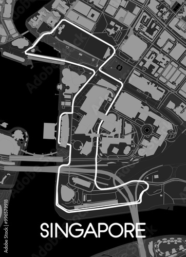 Singapore Grand Prix track map