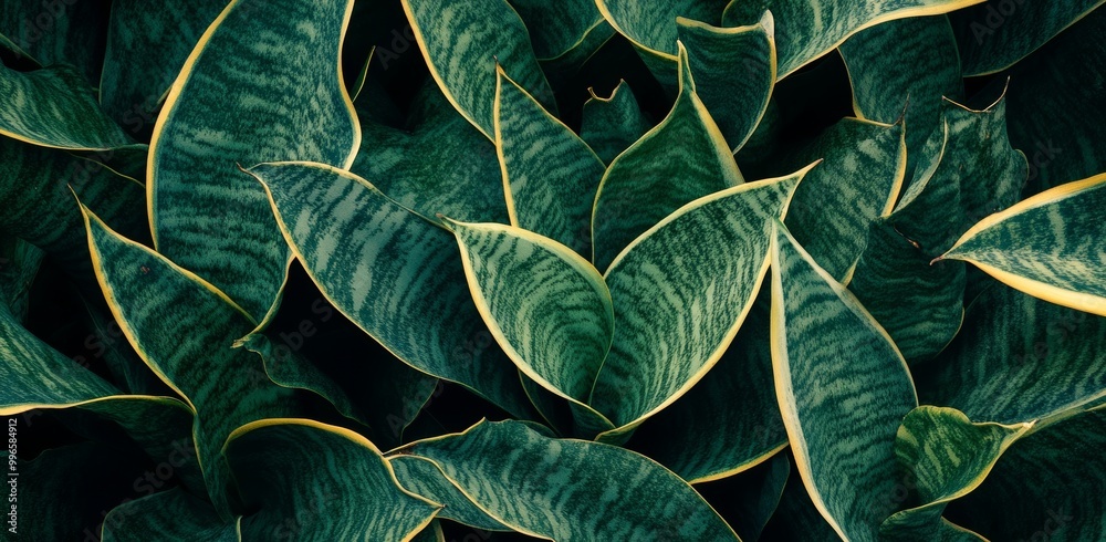 Obraz premium Tropical leaves, abstract green leaf texture in nature