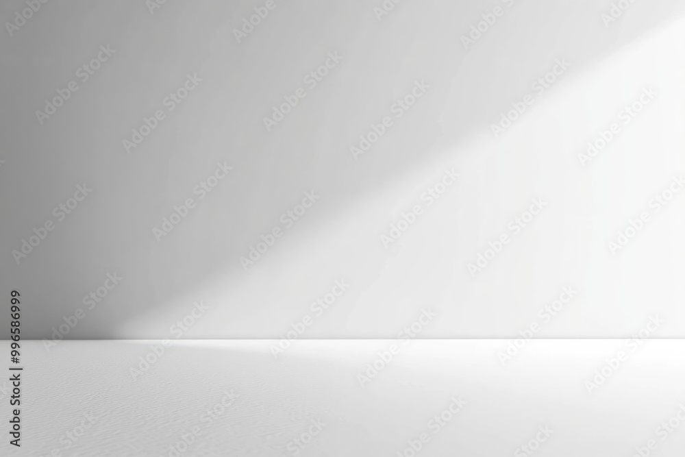 A Simple White Room with a Single Beam of Light A Simple White Room with a Single Beam of Light