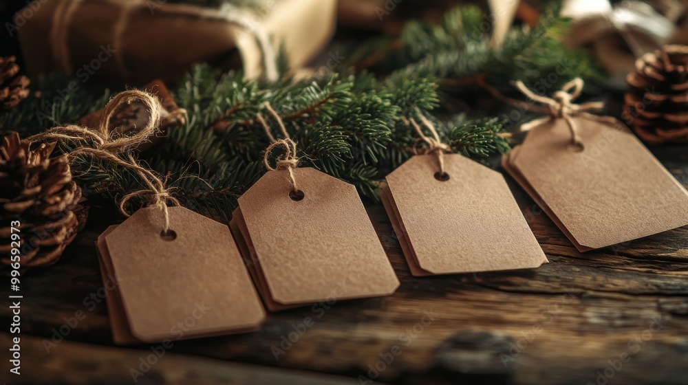 An empty scene featuring (a delightful collection of holiday-themed gift tags and cards), creating an ideal product mockup space, An empty scene featuring (a delightful collection of holiday-themed gift tags and cards), creating an ideal product mockup space,