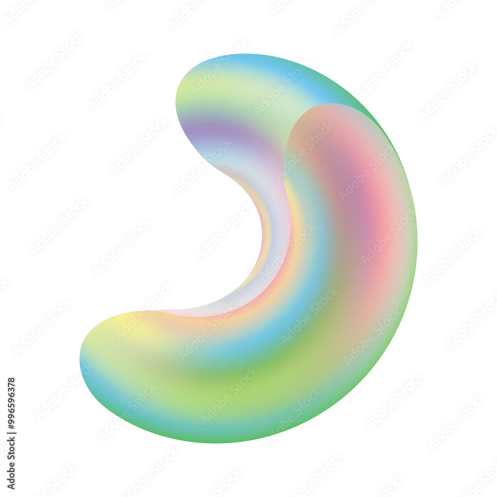 Colorful gradient abstract shapes with light.