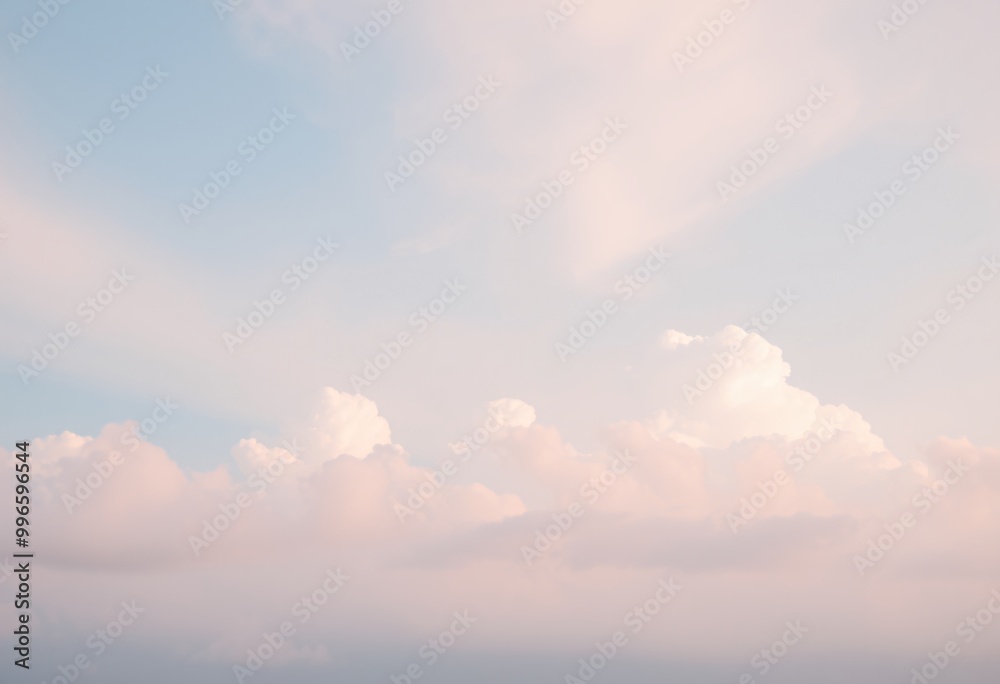 Soft pastel clouds with pink and blue Soft pastel clouds with pink and blue
