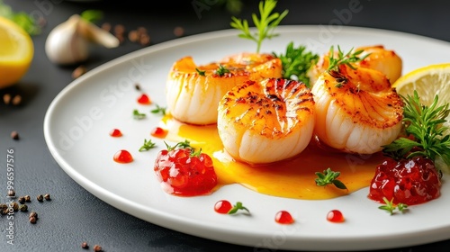 Gourmet Plate of Coquilles Saint Jacques Delight