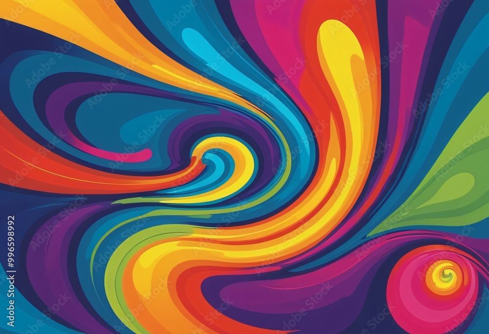 Colorful abstract swirls Colorful abstract swirls
