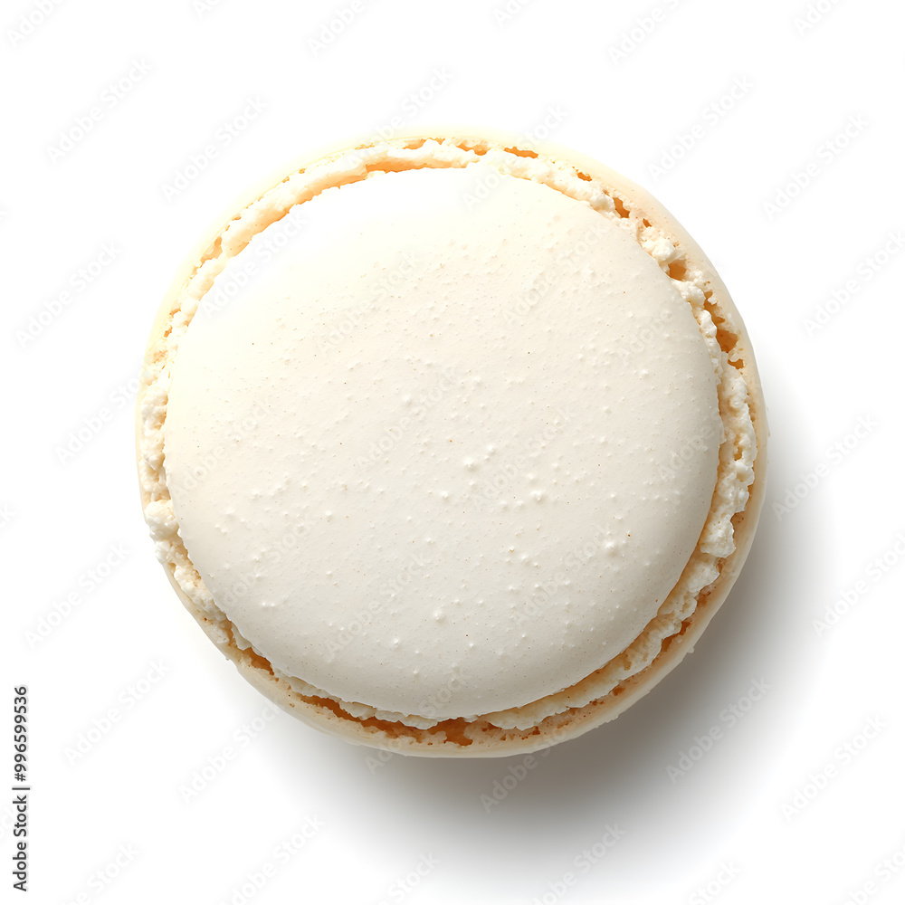 Top view of macaroon isolated on white background Top view of macaroon isolated on white background