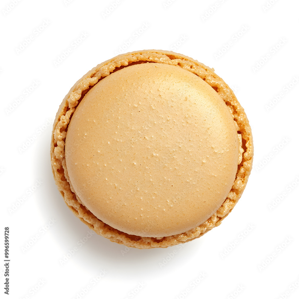 Top view of macaroon isolated on white background Top view of macaroon isolated on white background