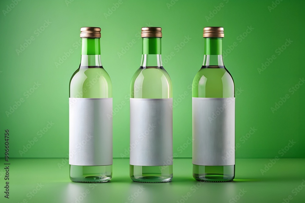 Miniature Spirits Liquor Bottle Mock-Up Background Miniature Spirits Liquor Bottle Mock-Up Background