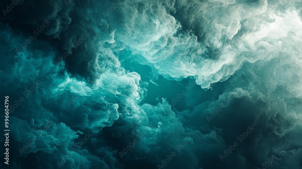 A Beautiful Dynamic Abstract Cloud Formation Displayed in Deep and Rich Blue Tones A Beautiful Dynamic Abstract Cloud Formation Displayed in Deep and Rich Blue Tones