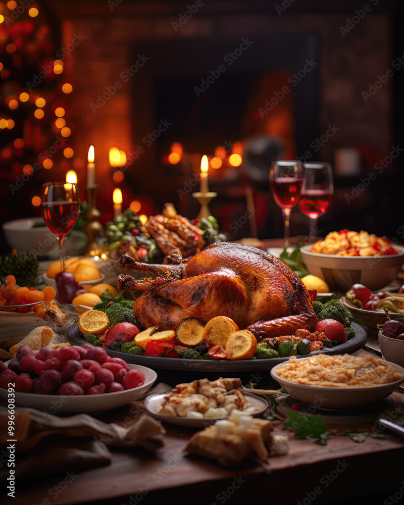 A delicious feast ready for Christmas Day A delicious feast ready for Christmas Day