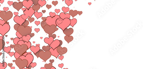 3d hearts