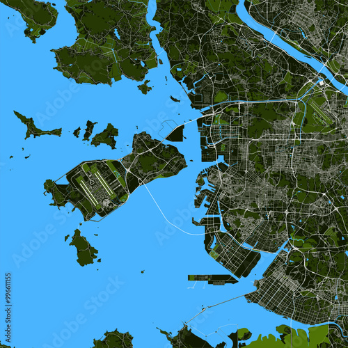 City map of Incheon, South Korea