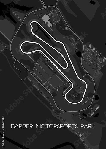 Barber Motorsports Park race track map