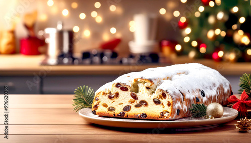 Christstollen an Weihnachten  photo