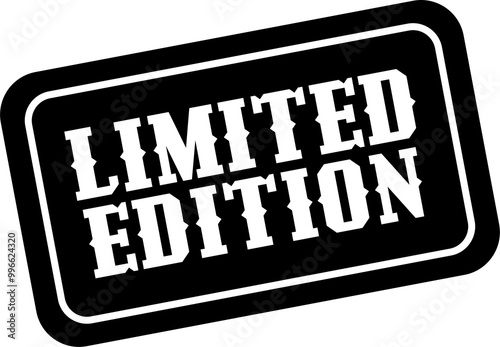 Limited Edition Sticker label illustration design