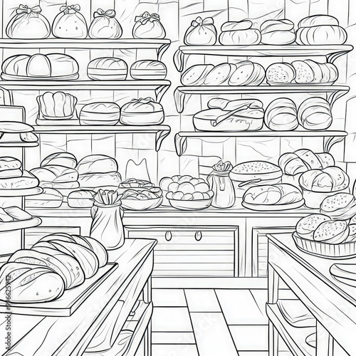 A charming bakery with fres...