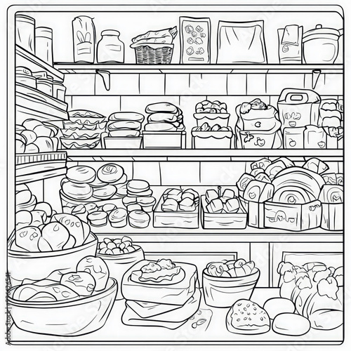 A cozy bakery with deliciou...