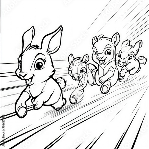 A fun race between friendly...