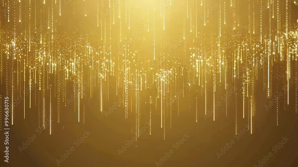 Static video displays deep gold abstract starfall with fairy light texture effects, evoking a mesmerizing and luxurious atmosphere Static video displays deep gold abstract starfall with fairy light texture effects, evoking a mesmerizing and luxurious atmosphere