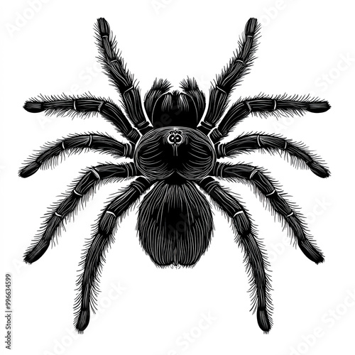 Tarantula Silhouette, Illus...