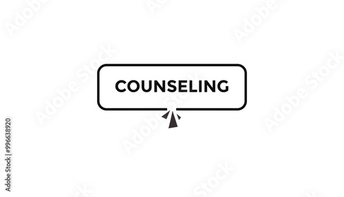 counseling button web banner templates. Vector Illustration 
